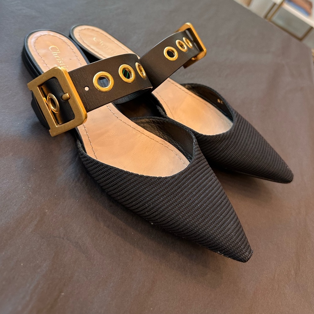 Christian Dior D-Dior mules